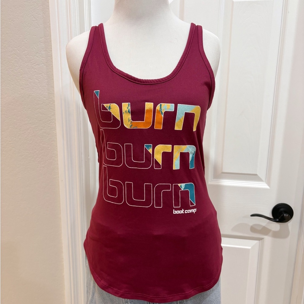 Burn Bootcamp Women's Maroon 'Burn' Tank Top Small